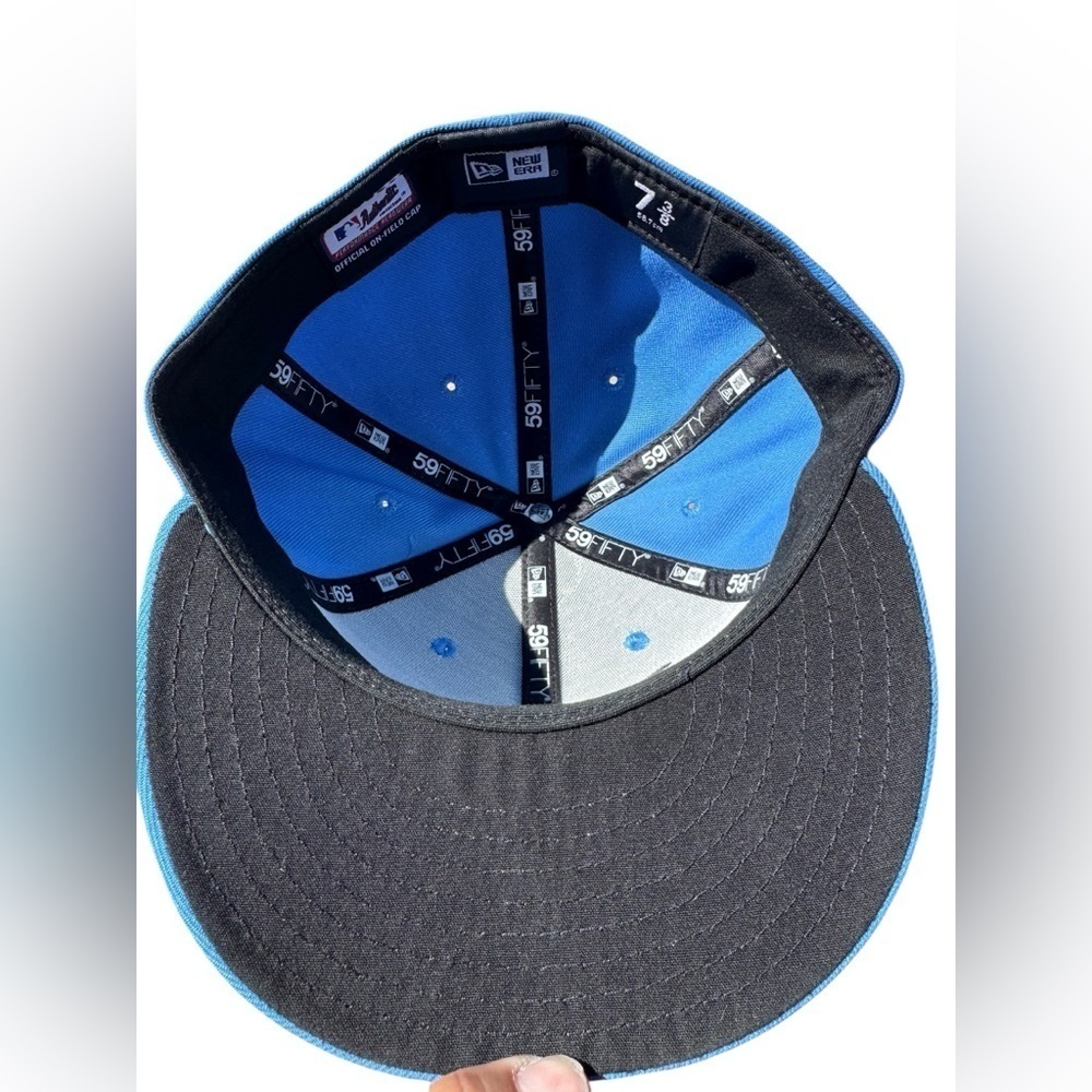BOSTON RED SOX New Era 59FIFTY "CITY CONNECT" Fitted Hat (7 3/8) USA Kike #5 - Picture 7 of 9